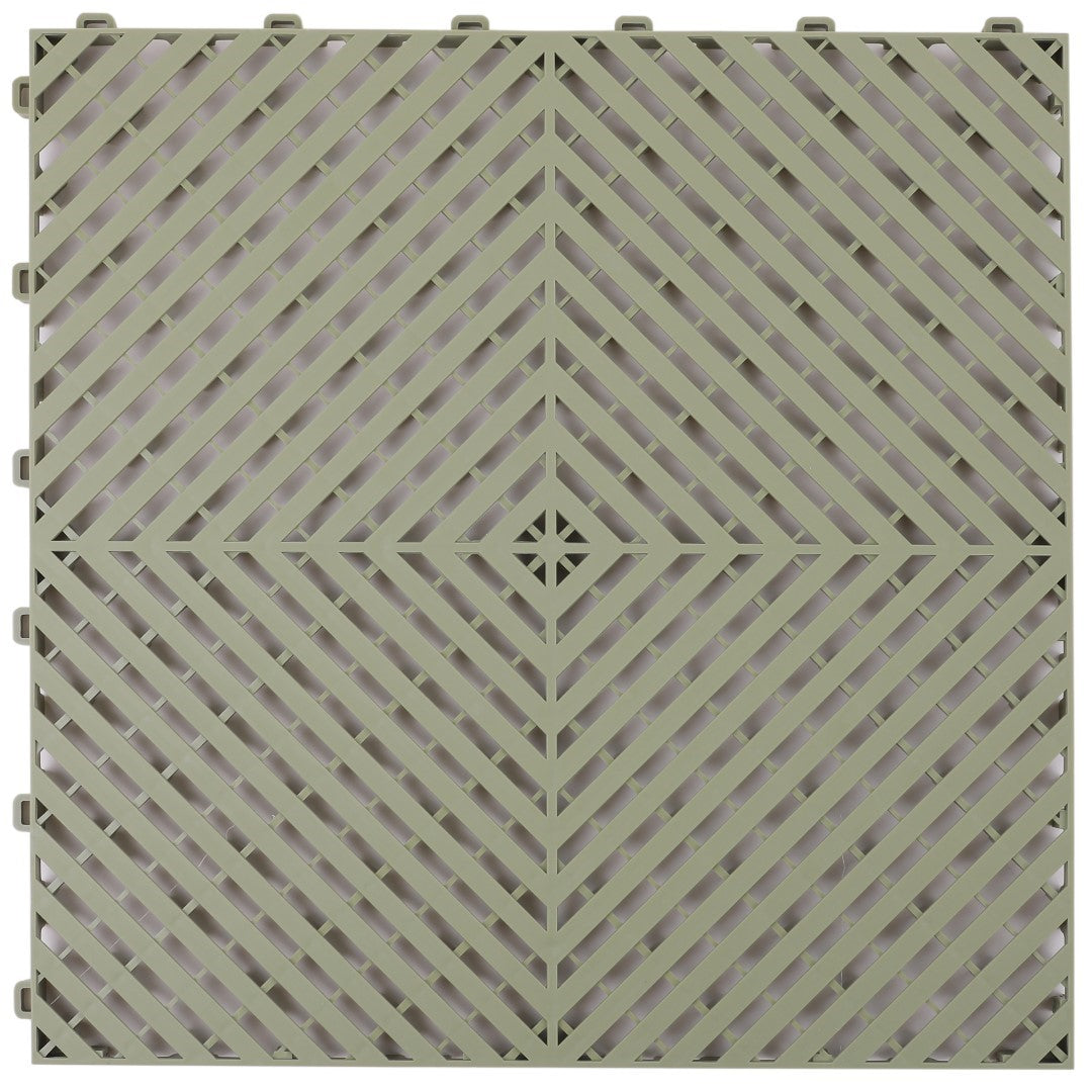 ISL ガレージタイル フラットタイプ オリーブ 40×40×1.8cm
