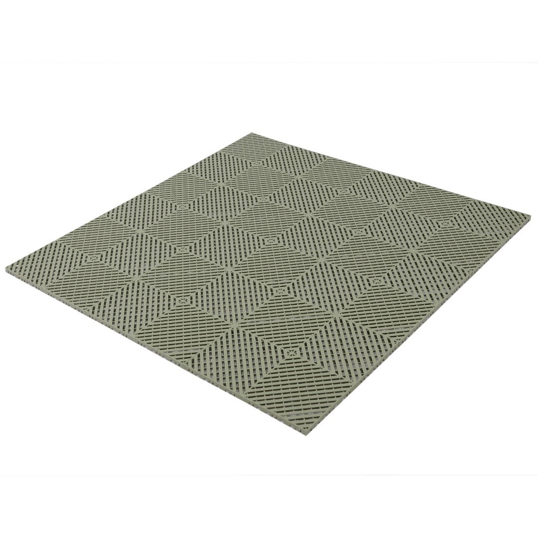 ISL ガレージタイル フラットタイプ オリーブ 40×40×1.8cm