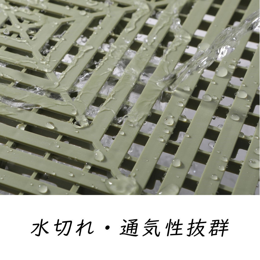 ISL ガレージタイル フラットタイプ オリーブ 40×40×1.8cm