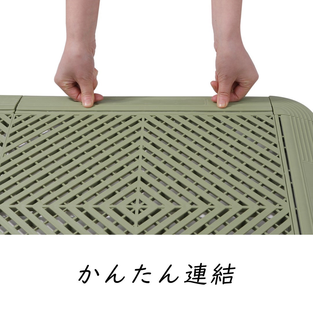 ISL ガレージタイル フラットタイプ オリーブ 40×40×1.8cm