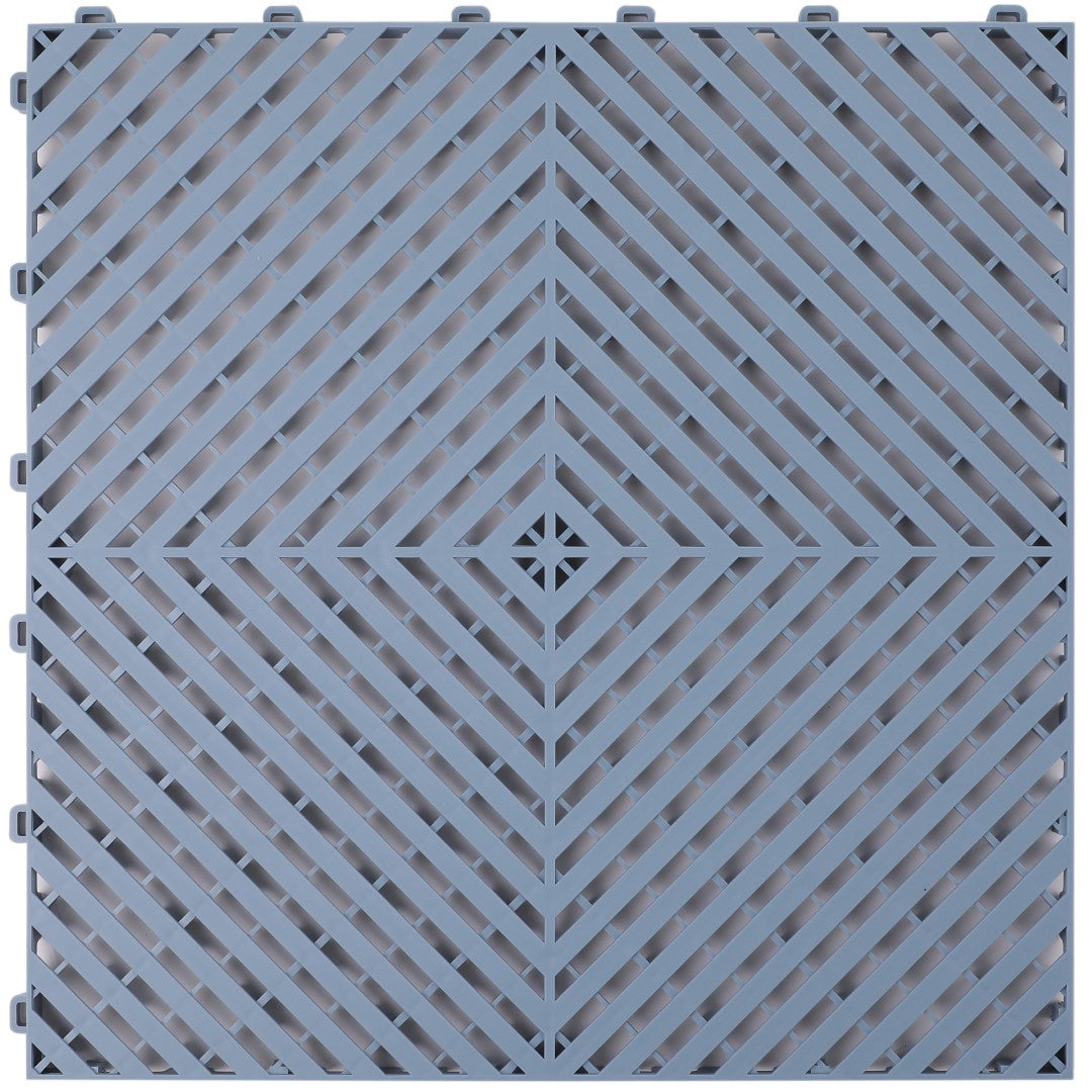 ISL ガレージタイル フラットタイプ ブルーグレー 40×40×1.8cm