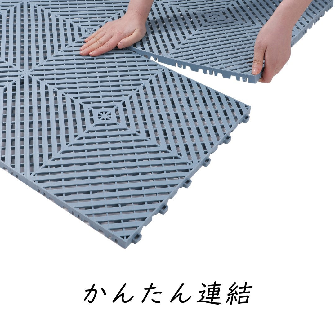 ISL ガレージタイル フラットタイプ ブルーグレー 40×40×1.8cm