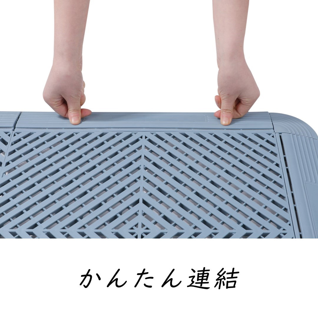 ISL ガレージタイル フラットタイプ ブルーグレー 40×40×1.8cm