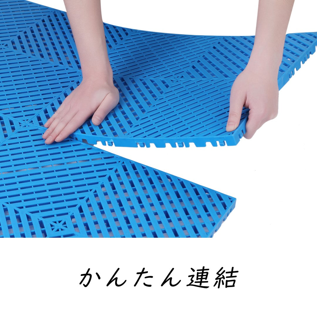 ISL ガレージタイル フラットタイプ ロイヤルブルー 40×40×1.8cm