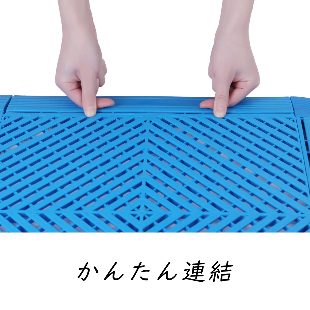ISL ガレージタイル フラットタイプ ロイヤルブルー 40×40×1.8cm