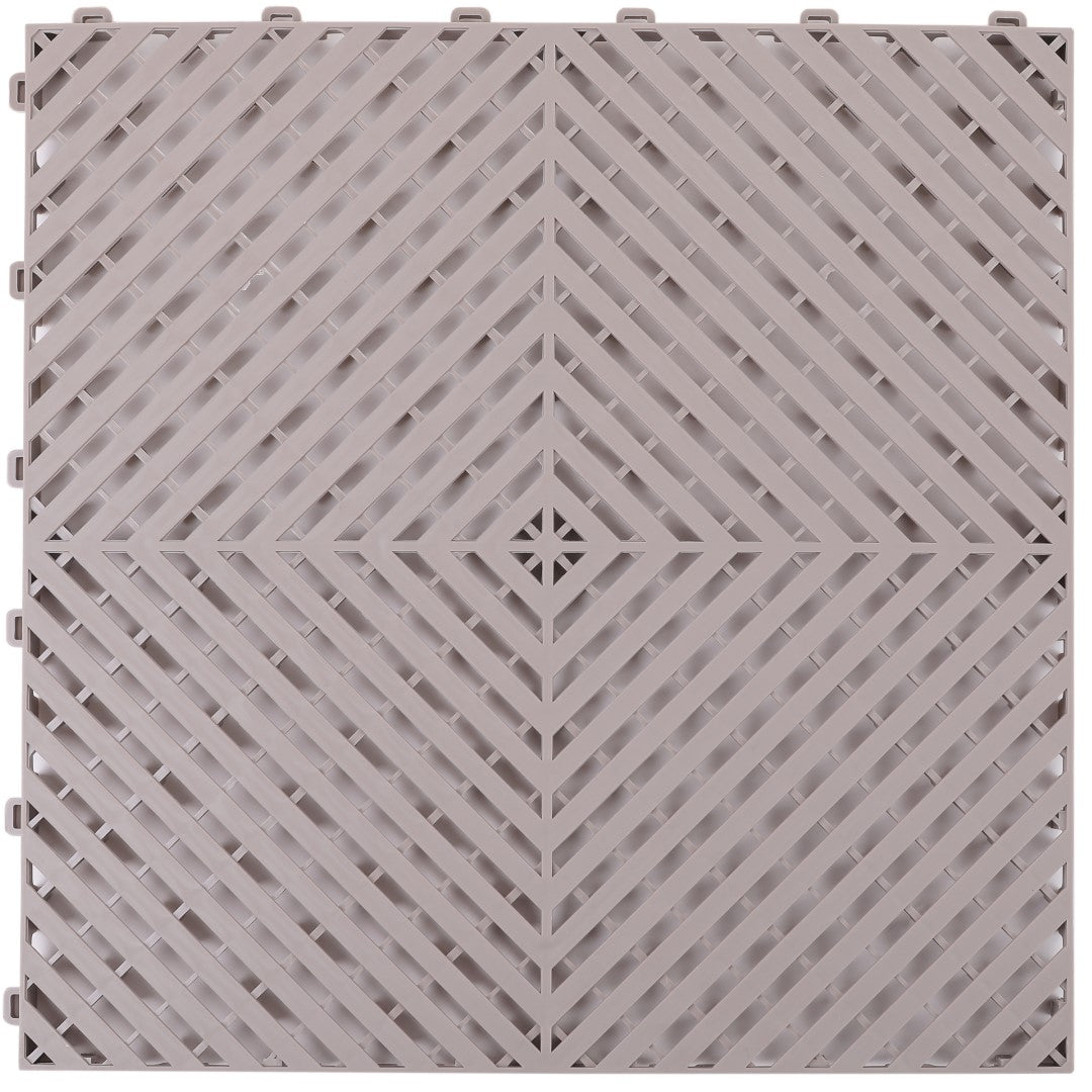ISL ガレージタイル フラットタイプ グレージュ 40×40×1.8cm