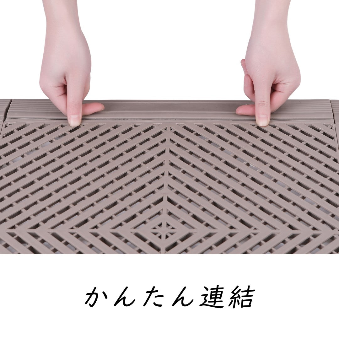 ISL ガレージタイル フラットタイプ グレージュ 40×40×1.8cm