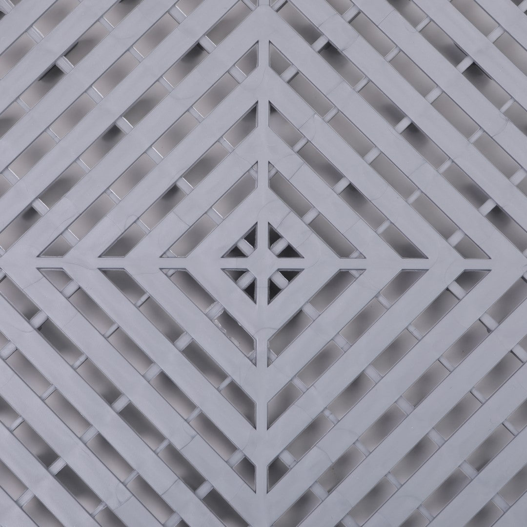 ISL ガレージタイル フラットタイプ シルバー 40×40×1.8cm