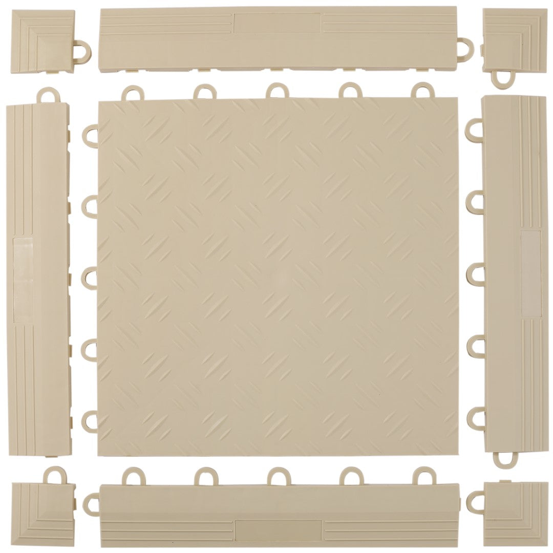 ISL ガレージタイル ソリッドタイプ用サイドパーツ オスタイプ