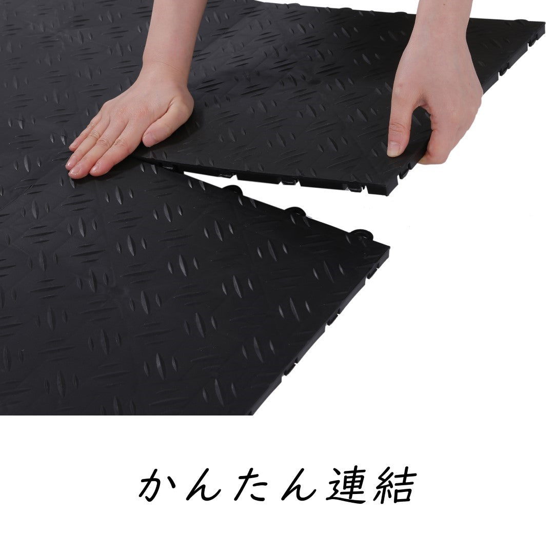 ISL ガレージタイル ソリッドタイプ ブラック 33×33×1.8cm