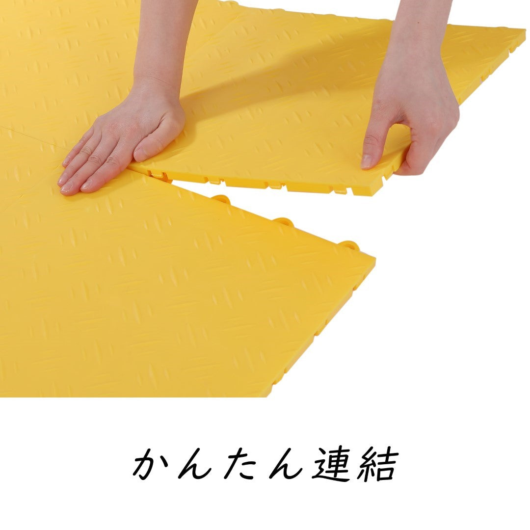 ISL ガレージタイル ソリッドタイプ イエロー 33×33×1.8cm