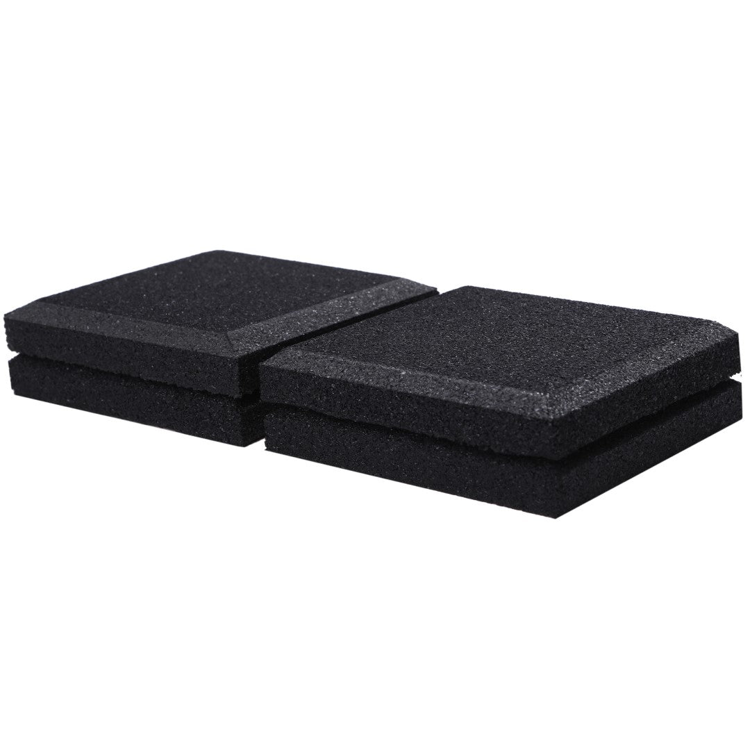 ISL ラバー防振マット ブラック 15mmフラットモデル 10×10cmブロック