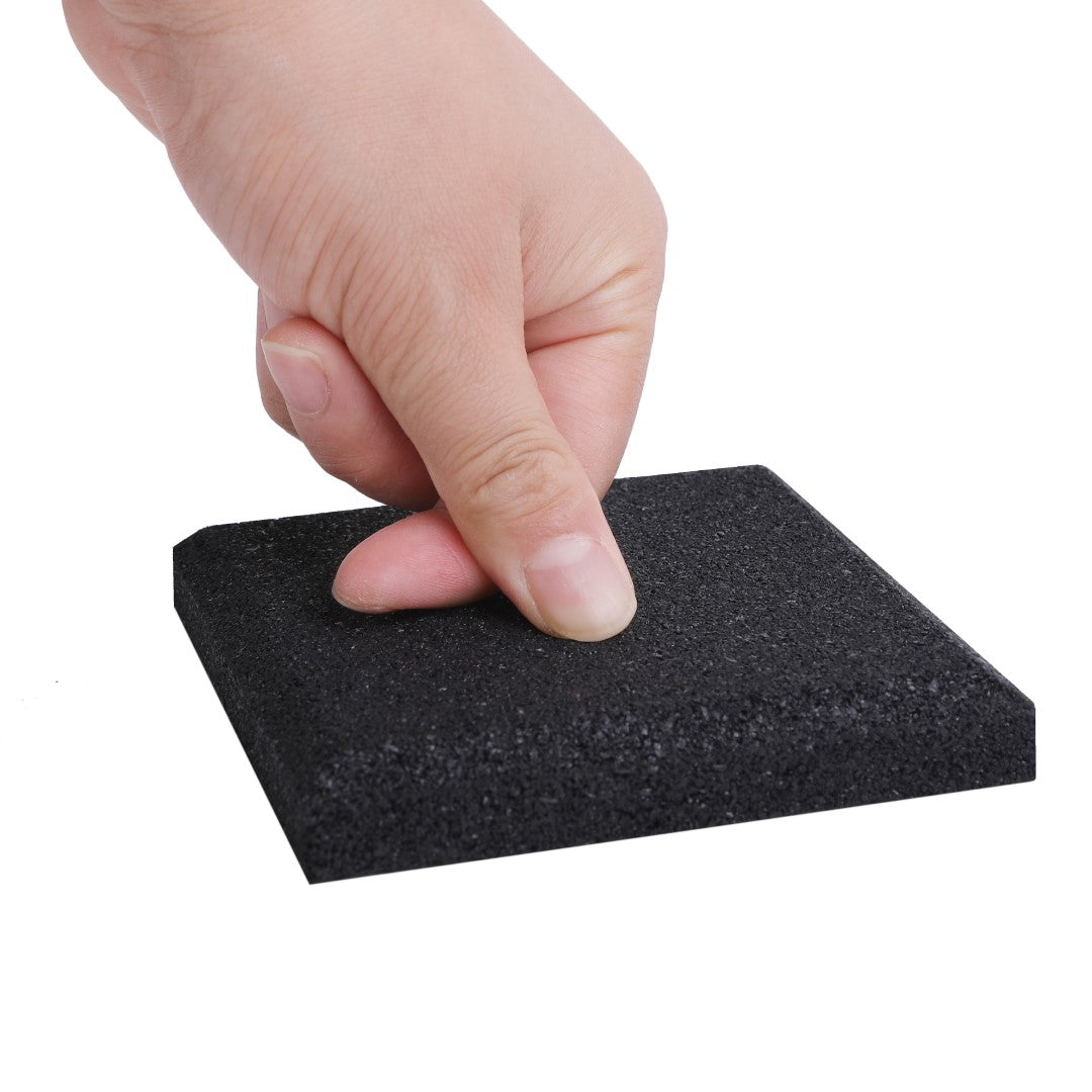 ISL ラバー防振マット ブラック 15mmフラットモデル 10×10cmブロック