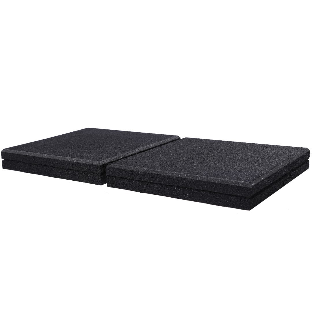 ISL ラバー防振マット ブラック 15mmフラットモデル 20x20cmブロック