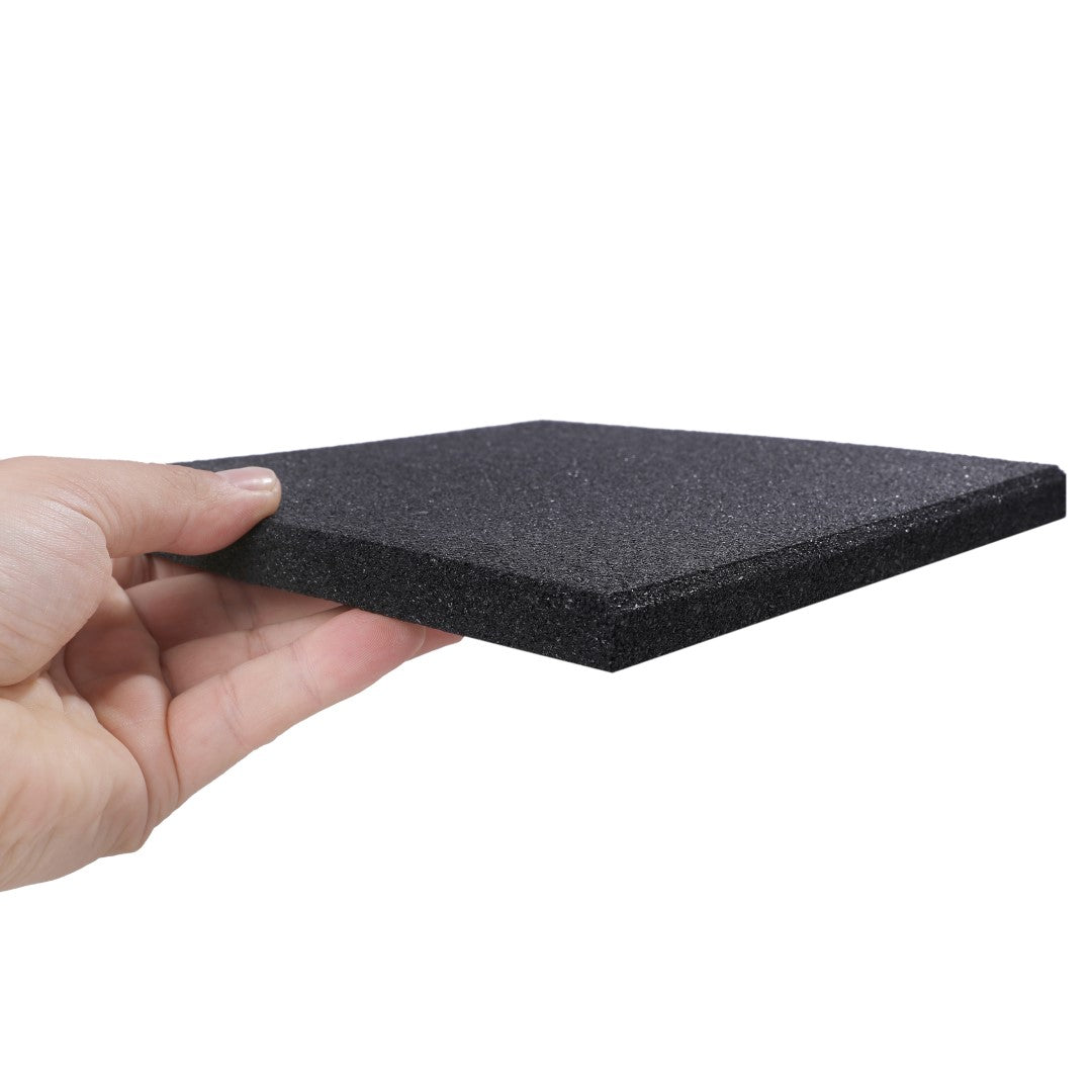 ISL ラバー防振マット ブラック 15mmフラットモデル 20×20cmブロック