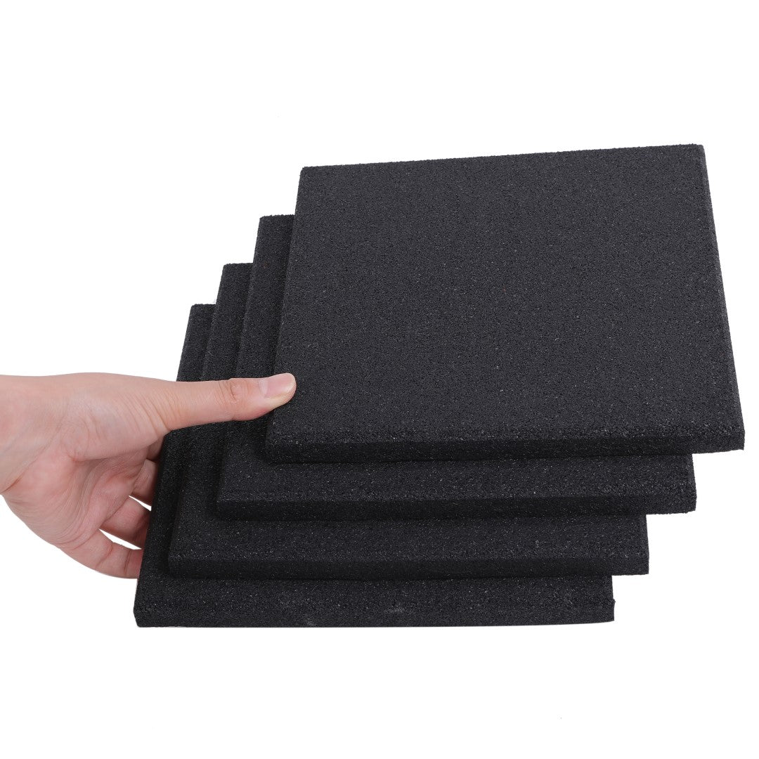 ISL ラバー防振マット ブラック 15mmフラットモデル 20×20cmブロック
