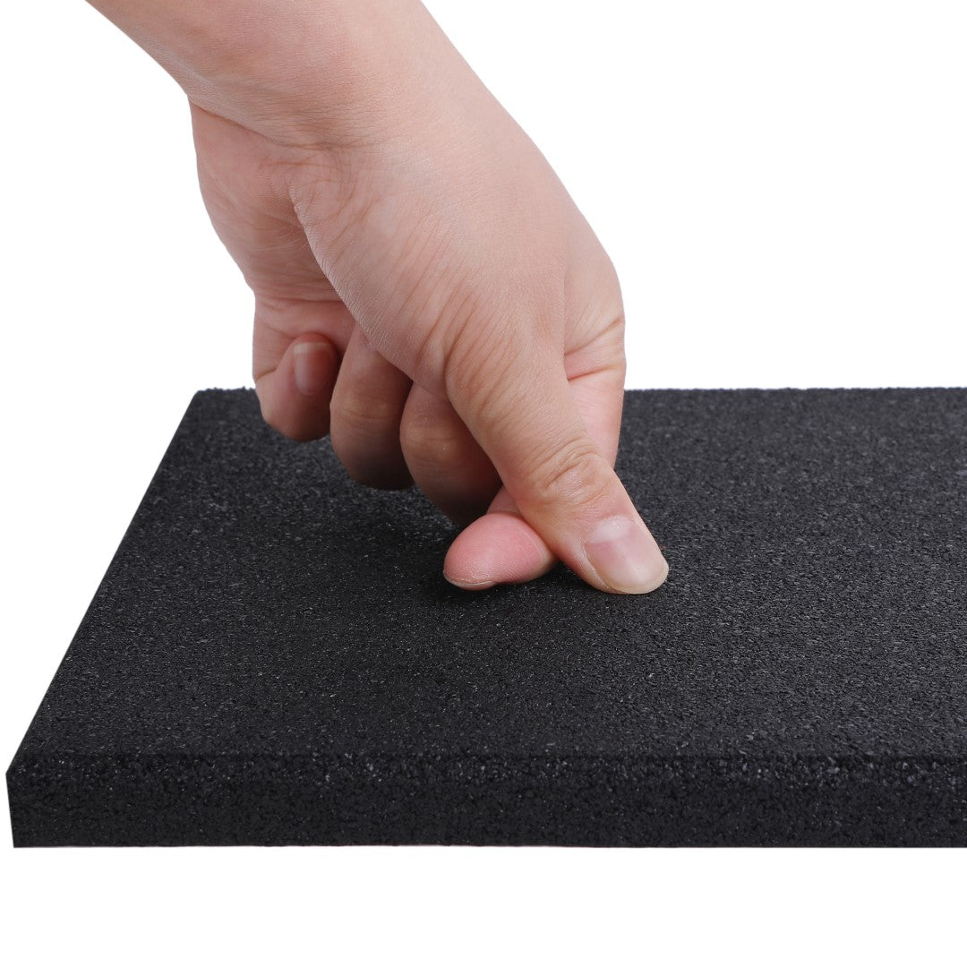 ISL ラバー防振マット ブラック 15mmフラットモデル 20×20cmブロック