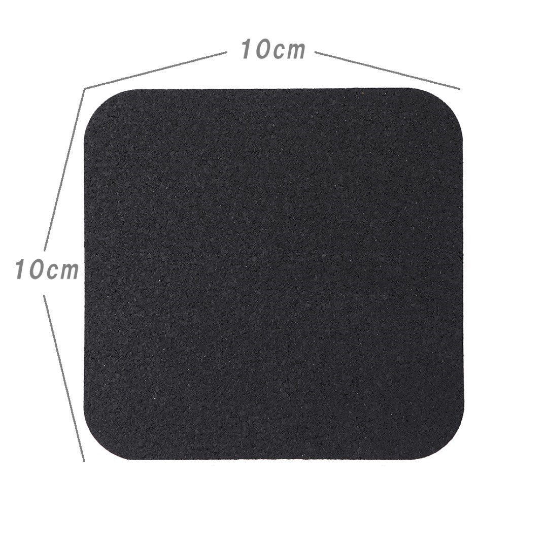 ISL ラバー防振マット ブラック 3mm厚シートタイプ 10×10cm