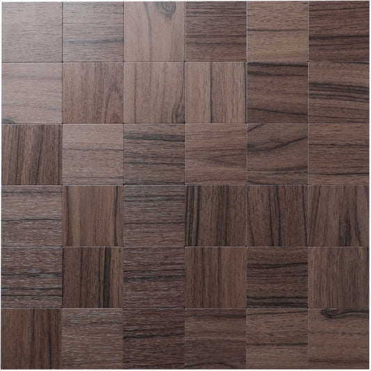 ISL リアルタイルステッカー(PVC製) ウォールナット