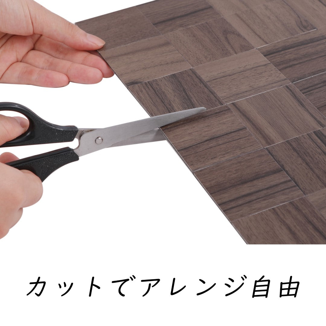 ISL リアルタイルステッカー(PVC製) ウォールナット