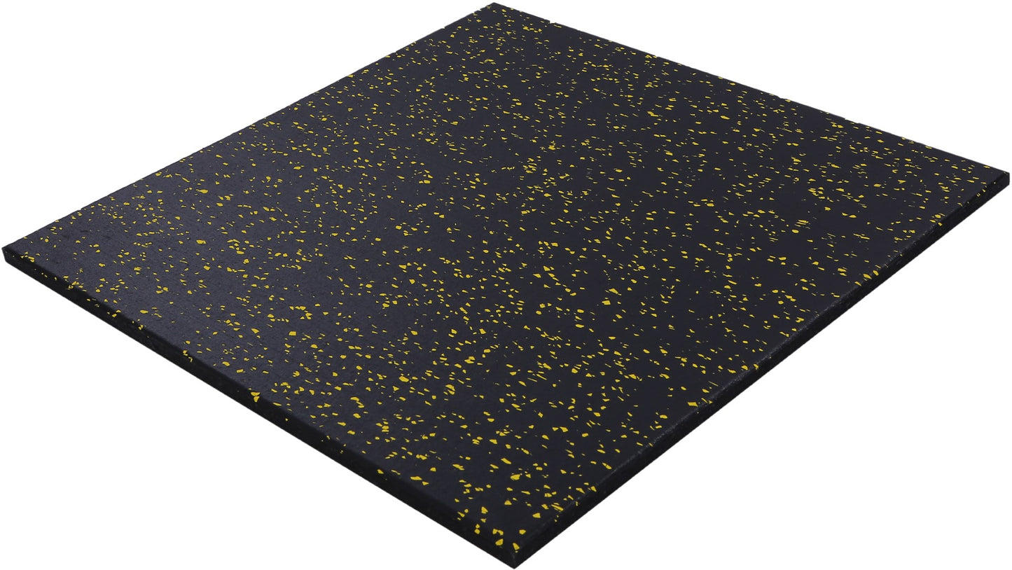 ISL ラバートレーニングマット ブラック×イエローチップ 15mmフラットモデル