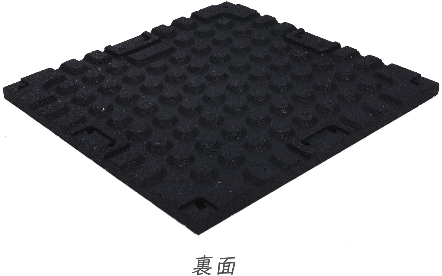 ISL ラバートレーニングマット ブラック×ホワイトチップ 25mm 衝撃吸収モデル
