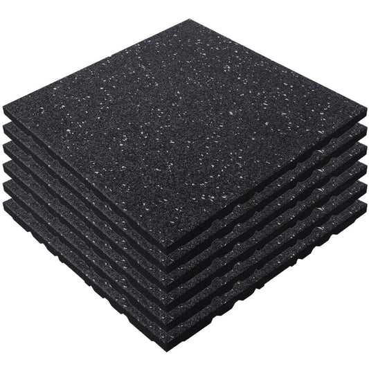 ISL ラバートレーニングマット グレー&ホワイト 25mm 衝撃吸収モデル