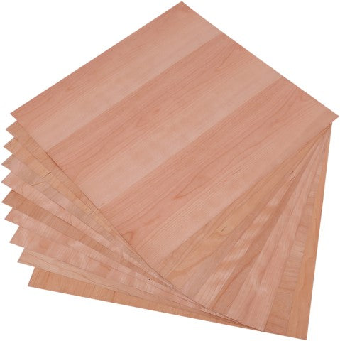 ISL 天然木スライスウッド(シール付き) チェリー 50×50cm 0.45mm厚