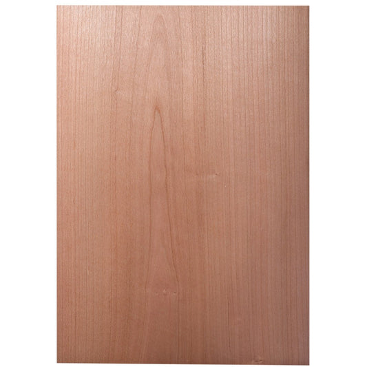ISL 天然木スライスウッド(シール付き) チェリー A4サイズ 210×297mm