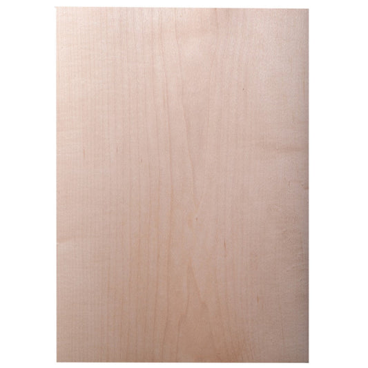 ISL 天然木スライスウッド(シール付き) メープル A4サイズ 210×297mm