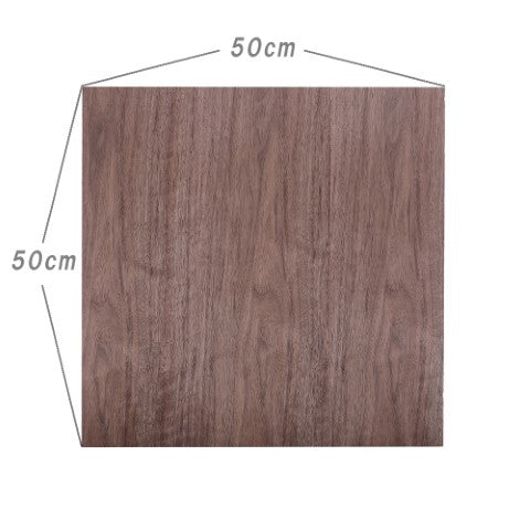 ISL 天然木スライスウッド(シールなし) ウォールナット 50×50cm 0.45mm厚