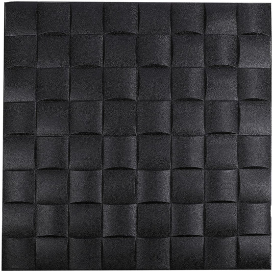 ISL ウォールステッカー組市松調(アルミ仕様) ブラック