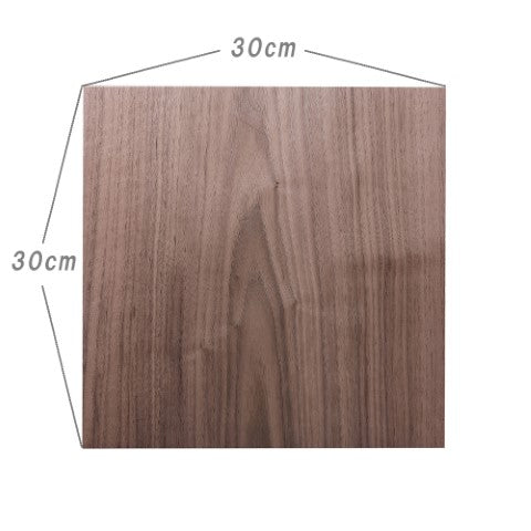 ISL 天然木スライスウッド(シールなし) ウォールナット 30×30cm 0.45mm厚